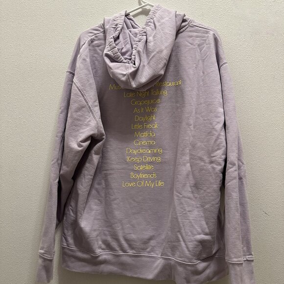 Harry Styles Harry's House Album Tracklist Lavender Hoodie Size XL - Picture 2 of 3